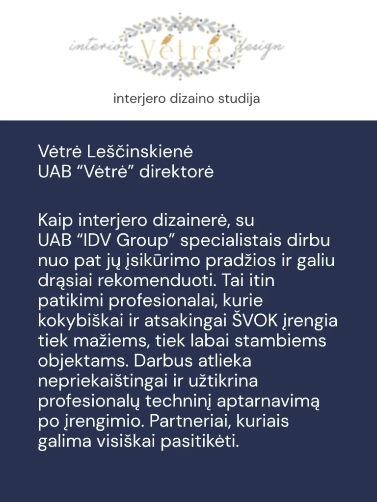idv group atsiliepimai