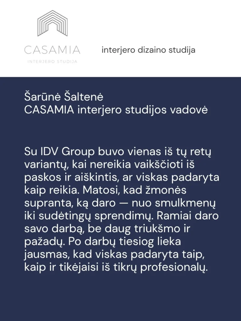 idv group klientu atsiliepimai